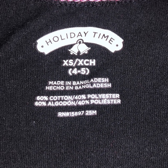 Holiday Time Selfie Christmas Print Long Sleeve T-shirt Size 4 - Picture 11 of 12